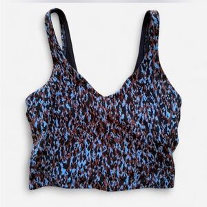 lululemon athletica Align Blue and Brown Crop Top